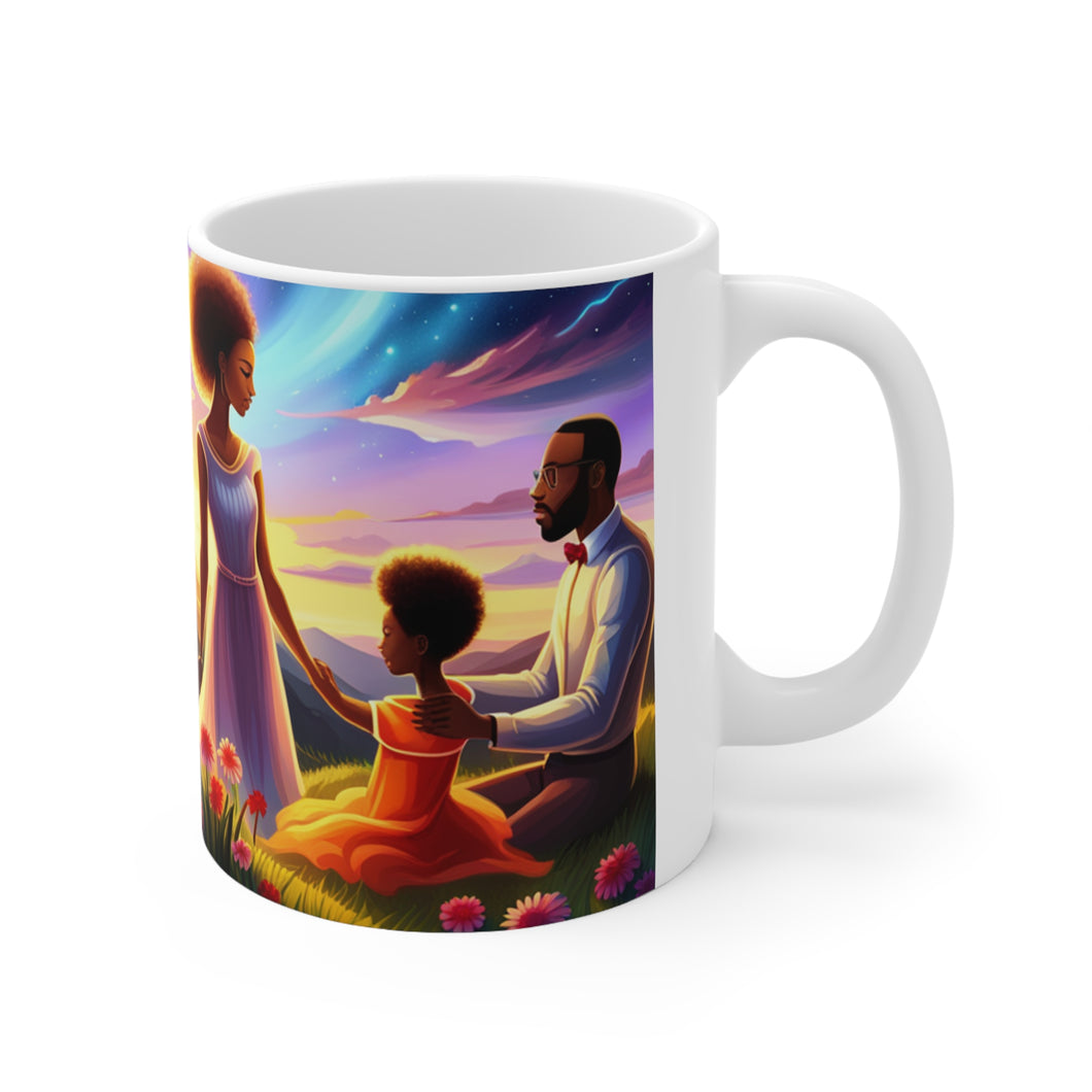 Family life is Healthy for the Soul #5 11oz mug AI-Generated Artwork