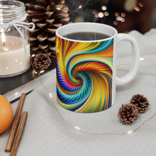 Load image into Gallery viewer, Tye Dye Swirls &amp; Ripples #7 Ceramic 11oz AI Decorative Mug
