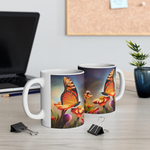 Load image into Gallery viewer, November Topaz Birth Month Colors Fairies &amp; Butterflies #2 Mug 11oz mug AI-Generated Artwork
