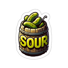 Load image into Gallery viewer, Sour Pickle Barrel Vinyl Sticker, Foodie, Mouthwatering, Whimsical, Food #7
