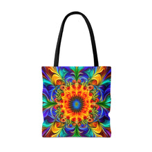 Load image into Gallery viewer, Power Tye Dye Swirls and Ripples Tote Bag AI Artwork 100% Polyester #12
