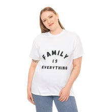 Load image into Gallery viewer, Muse Wearable B &amp; W Family Is Everything Unisex Cotton Crewneck T-Shirt
