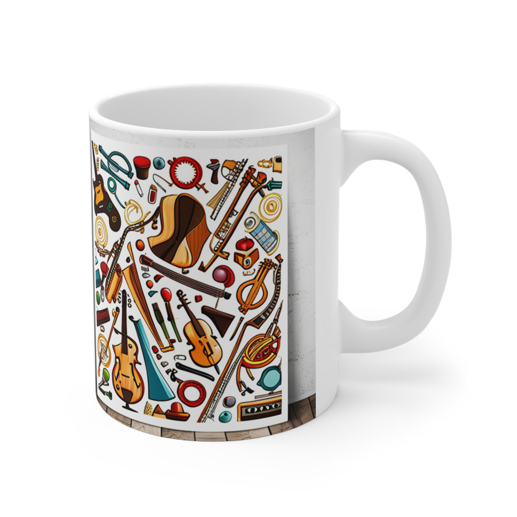 Professional Worker Musician #4 Ceramic 11oz Mug AI Artwork