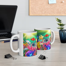 Load image into Gallery viewer, A Menagerie of Sea-Life #7 Ceramic Mug 11oz AI Generated Artwork
