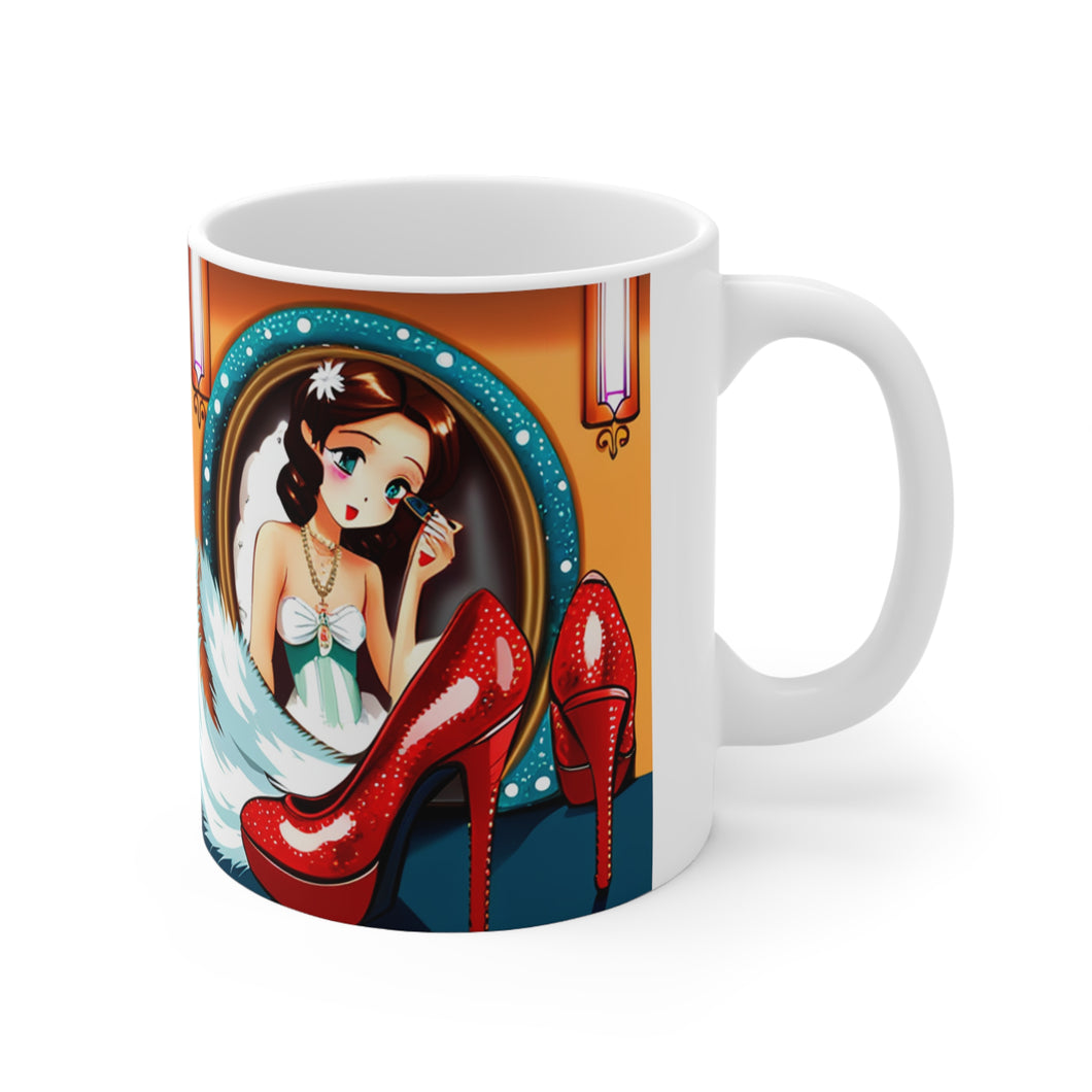 Playing Dress up Just Like Mommie #5 Mug 11oz mug AI-Generated Artwork