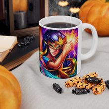 Load image into Gallery viewer, Mardi Gras Mask Ribbon #2 Mug  AI-Generated Artwork 11oz mug
