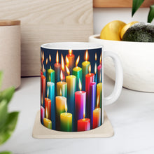 Load image into Gallery viewer, Happy Birthday Candles #8 Ceramic 11oz Mug AI-Generated Artwork
