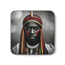 Load image into Gallery viewer, Colorful #10 Colors of Africa Hardboard Back AI-Enhanced Beverage Coasters
