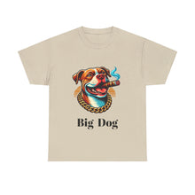 Load image into Gallery viewer, Big Dog Pitbull Shirt, The Dog Life Pitbull Cigar Gold Chain Unisex Crewneck T-Shirt
