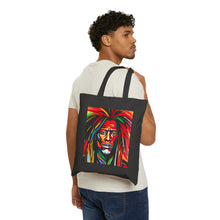 Load image into Gallery viewer, Colors of Africa Warrior King #7 100% Cotton Canvas Tote Bag 15&quot; x 16&quot;
