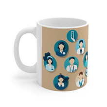 Load image into Gallery viewer, Professional Worker Pink Doctor and Nurse #12 Ceramic 11oz Mug AI-Generated Artwork
