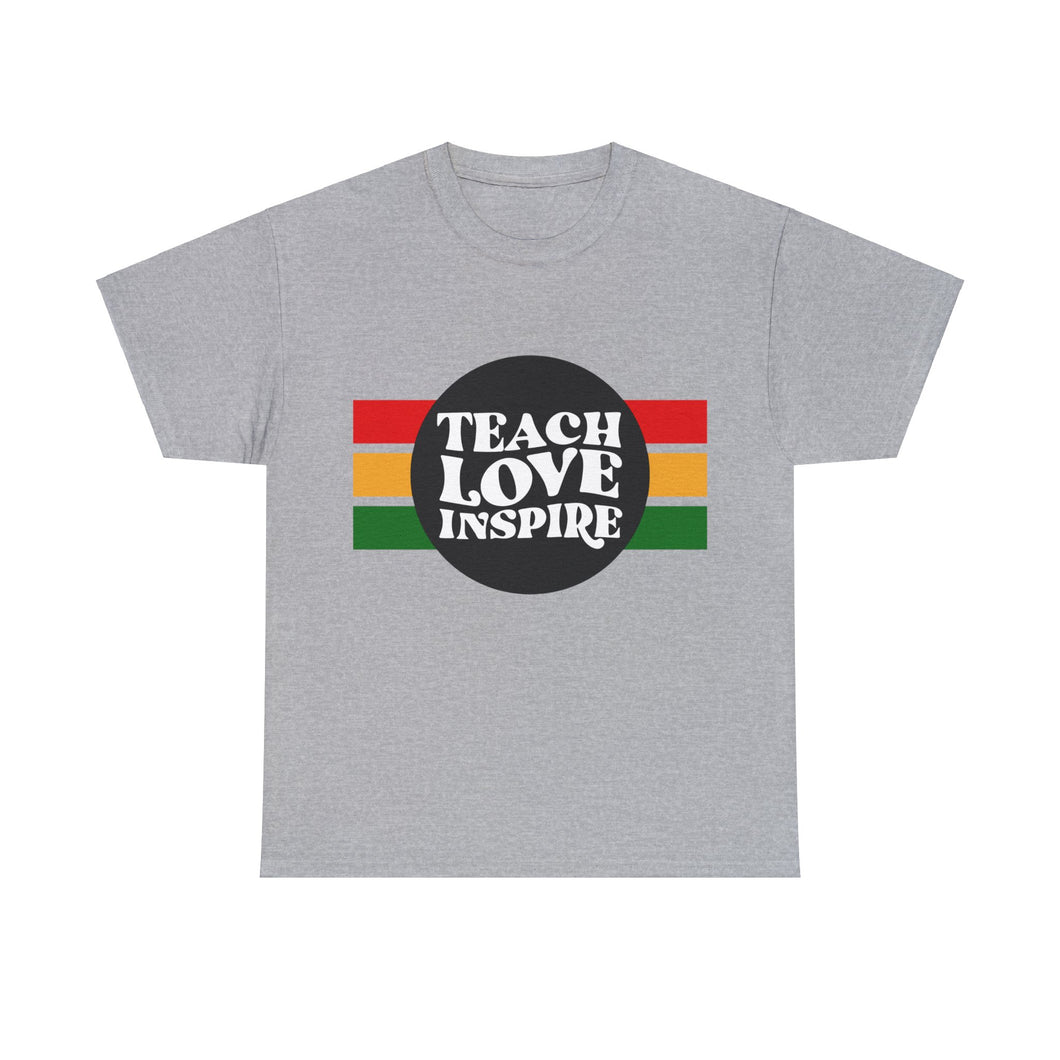 Muse Wearable Teach Love Inspire Unisex Heavy Cotton Crewneck T-Shirt