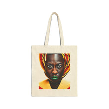 Load image into Gallery viewer, Colors of Africa Warrior King #4 100% Cotton Canvas Tote Bag 15&quot; x 16&quot;
