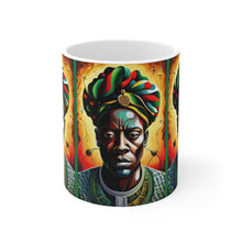 Load image into Gallery viewer, Colors of Africa Warrior King #11 AI Decorative 11oz Coffee Mug
