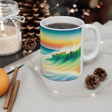 Load image into Gallery viewer, Pastel Sea-life Sunset #19 Ceramic Mug 11oz mug AI-Generated Artwork
