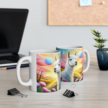 Load image into Gallery viewer, Good Vibes Cute Llama Funny #7 Ceramic 11oz Mug AI-Generated Artwork
