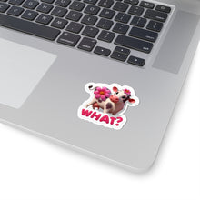 Load image into Gallery viewer, Cute Pink Cow What did I Do, Stickers, Laptop, Whimsical Cow, #1
