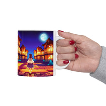 Load image into Gallery viewer, Lunar Moon Anime Fantasy Art #12 Ceramic Mug 11oz AI Generated Artwork
