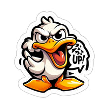 Load image into Gallery viewer, Funny Angry Stubborn Duck Vinyl Stickers, Laptop, Journal, Whimsical, Humor #4
