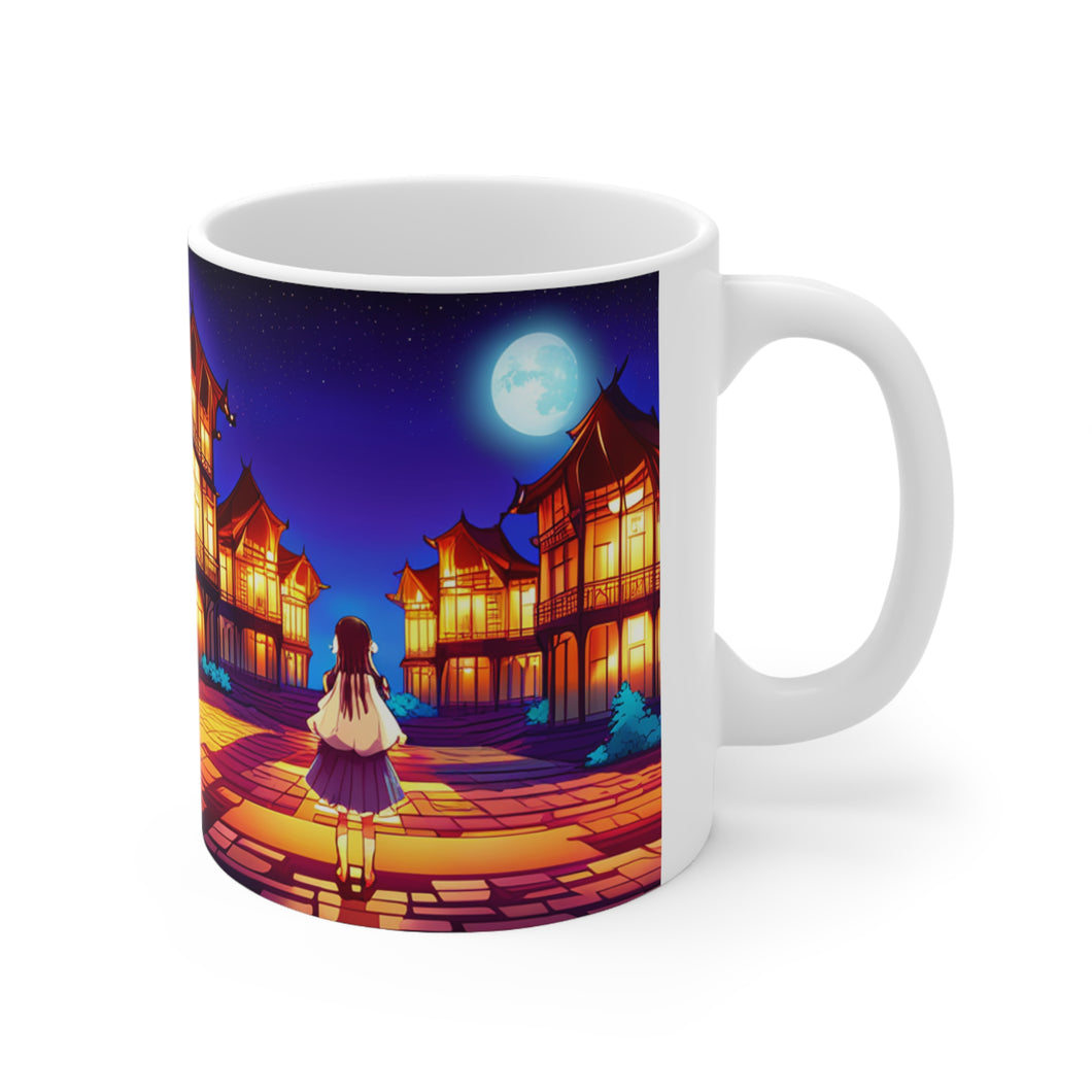 Lunar Moon Anime Fantasy Art #12 Ceramic Mug 11oz AI Generated Artwork