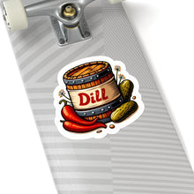 Load image into Gallery viewer, Hot Dill Pickle Barrel Vinyl Sticker, Foodie, Mouthwatering, Whimsical, Food #2
