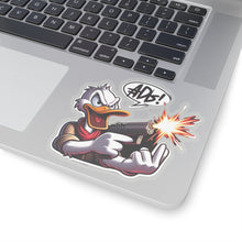 Load image into Gallery viewer, Funny Angry Stubborn Duck Vinyl Stickers, Laptop, Journal, Whimsical, Humor #2
