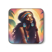 Load image into Gallery viewer, Retro 60&#39;s Psychedelic #32 Hardboard Back AI-Enhanced Beverage Coasters
