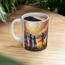 Load image into Gallery viewer, A Place of Peace Children at Play #1 Mug 11oz mug AI-Generated Artwork
