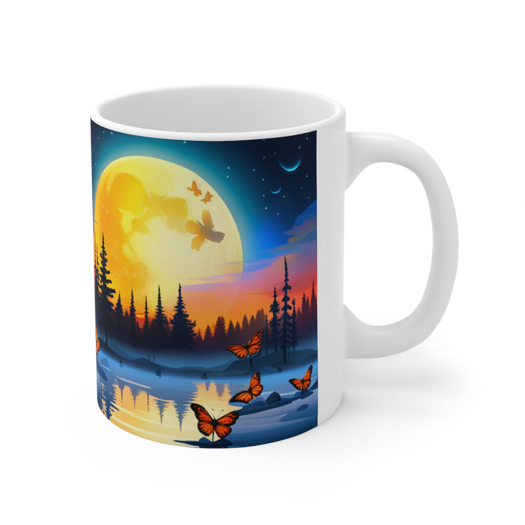 Lunar Moon Fantasy Art#15 Ceramic Mug 11oz AI Generated Artwork