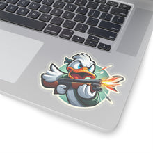 Load image into Gallery viewer, Funny Angry Stubborn Duck Vinyl Stickers, Laptop, Journal, Whimsical, Humor #1
