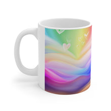 Load image into Gallery viewer, The Beauty of Pastel Colors with hearts #3 Mug 11oz mug AI-Generated Artwork
