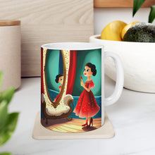 Load image into Gallery viewer, Playing Dress up Just Like Mommie #10 Mug 11oz mug AI-Generated Artwork
