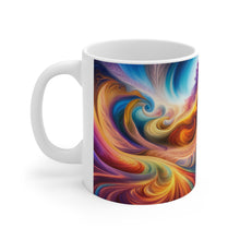 Load image into Gallery viewer, Tye Dye Swirls &amp; Ripples #2 Ceramic 11oz AI Decorative Mug
