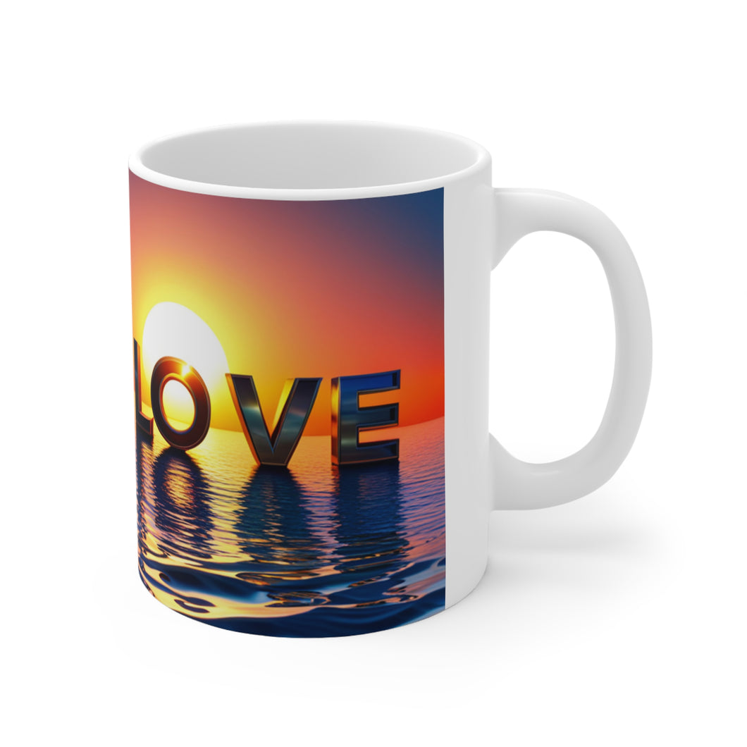 There is Love in the Universe #2 Ceramic Mug 11oz AI Generated Artwork