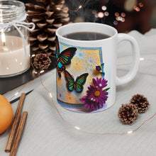 Load image into Gallery viewer, Colorful Monarch Butterflies #7 Mug 11oz mug AI-Generated Artwork
