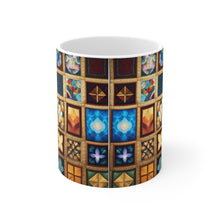 Load image into Gallery viewer, Vintage Quilted Patterns #1 Mug 11oz mug AI-Generated Artwork
