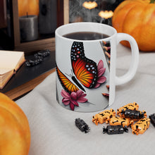 Load image into Gallery viewer, January Birth Month Colors Fairies &amp; Butterflies #1 Mug 11oz mug AI-Generated Artwork
