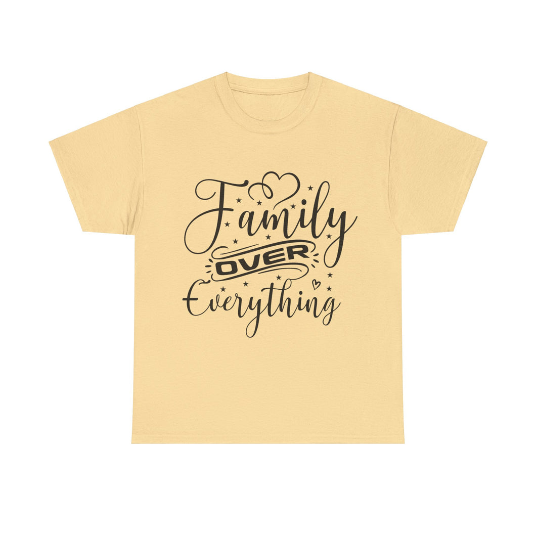 Muse Wearable Family Over Everything Script Unisex Cotton Crewneck T-Shirt