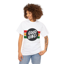 Load image into Gallery viewer, Muse Wearable Sports Good Vibes Unisex Heavy Cotton Crewneck T-Shirt
