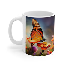 Load image into Gallery viewer, November Topaz Birth Month Colors Fairies &amp; Butterflies #2 Mug 11oz mug AI-Generated Artwork
