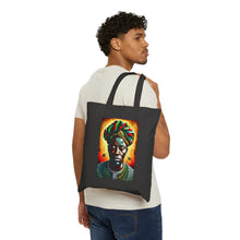 Load image into Gallery viewer, Colors of Africa Warrior King #9 100% Cotton Canvas Tote Bag 15&quot; x 16&quot;
