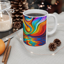 Load image into Gallery viewer, Tye Dye Swirls &amp; Ripples #5 Ceramic 11oz AI Decorative Mug
