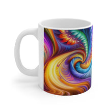 Load image into Gallery viewer, Tye Dye Swirls &amp; Ripples #1 Ceramic 11oz AI Decorative Mug
