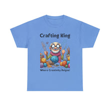 Load image into Gallery viewer, Crafting King: Where Creativity Reigns, Knitting 100% Cotton Classic T-shirt
