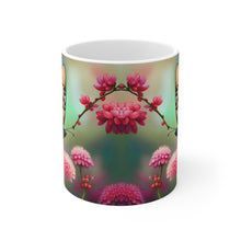 Load image into Gallery viewer, July Ruby Birth Month Colors Fairies &amp; Butterflies #2 Mug 11oz mug AI-Generated Artwork
