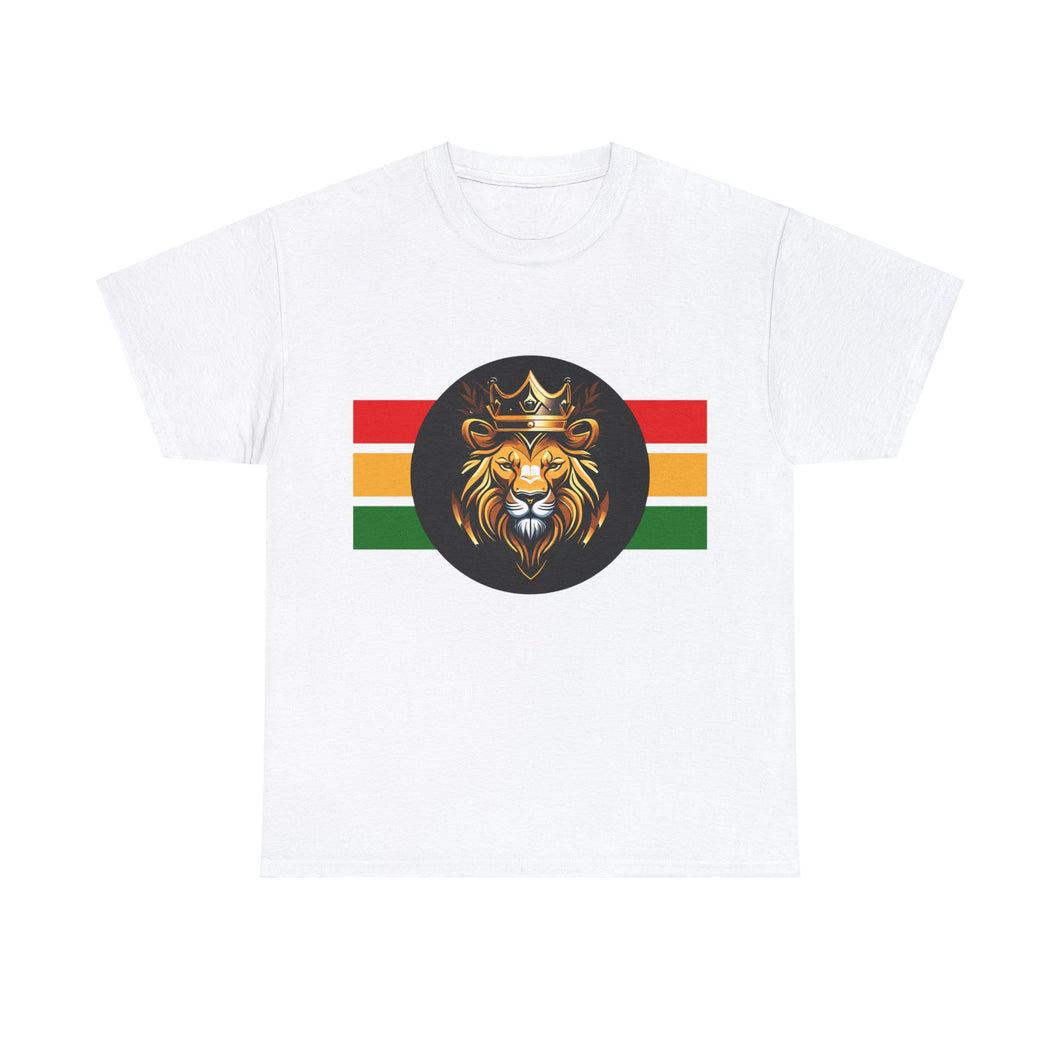 Musewear Sports Lion King Unisex Heavy Cotton Crewneck T-Shirt