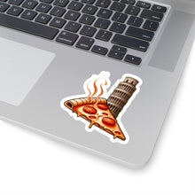 Load image into Gallery viewer, Leaning Tower of Pisa Pizza Slice Foodie Vinyl Stickers, Laptop, Journal, #22
