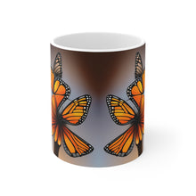 Load image into Gallery viewer, November Topaz Birth Month Colors Fairies &amp; Butterflies #3 Mug 11oz mug AI-Generated Artwork
