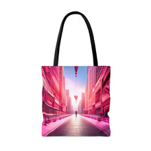Load image into Gallery viewer, Love in the Air the Pink Heart Series #7 Tote Bag AI Artwork 100% Polyester
