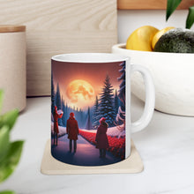 Load image into Gallery viewer, Winter Scene That time of Year caroling  #1 Mug 11oz mug AI-Generated Artwork
